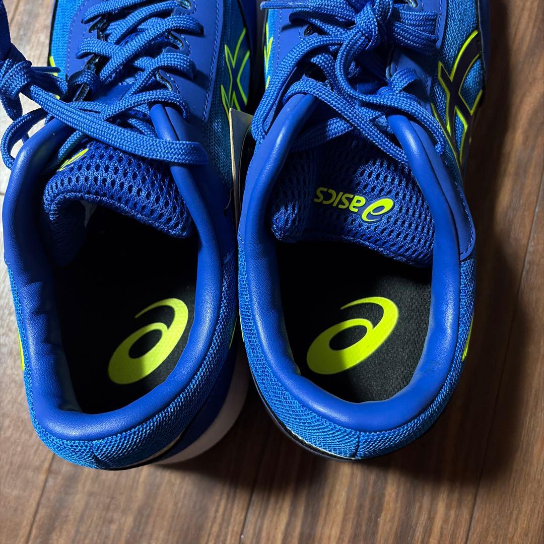 ASICS 青 メッシュ安全靴