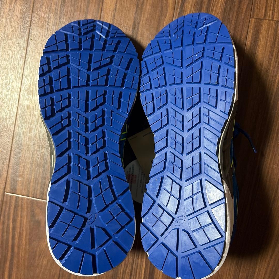 ASICS 青 メッシュ安全靴