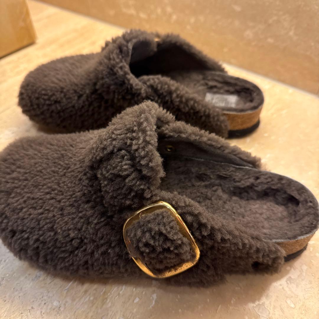 ビルケンシュトック BOSTON BB TEDDY グレー24 箱付き