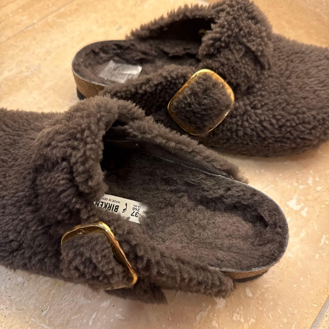 ビルケンシュトック BOSTON BB TEDDY グレー24 箱付き