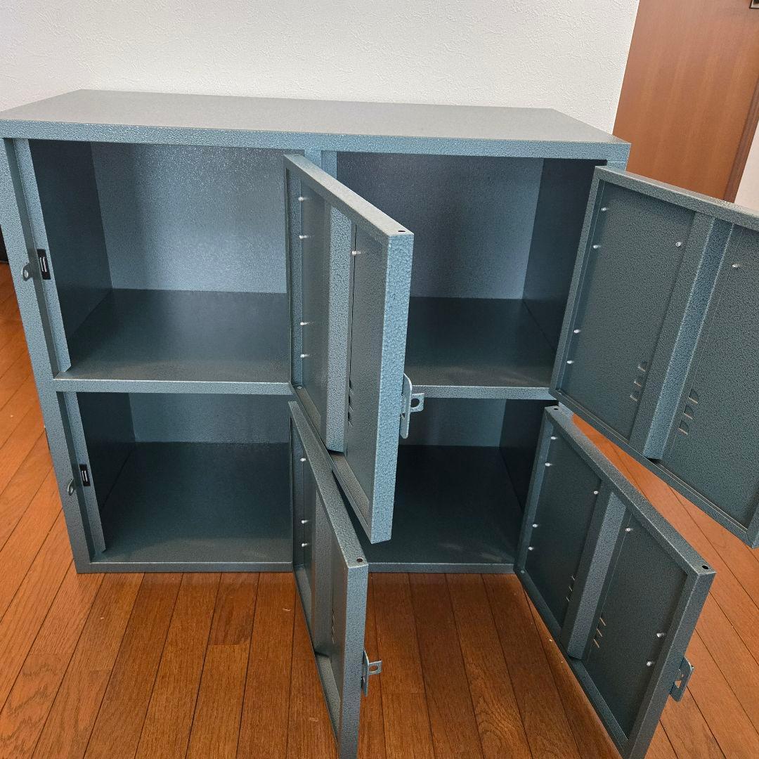 東谷 ラルド チェスト4D グリーン スチール ロッカー