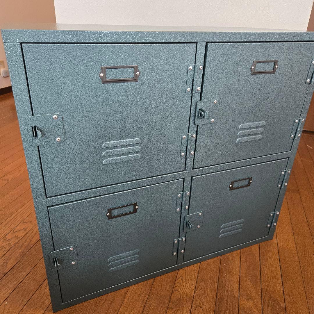 東谷 ラルド チェスト4D グリーン スチール ロッカー