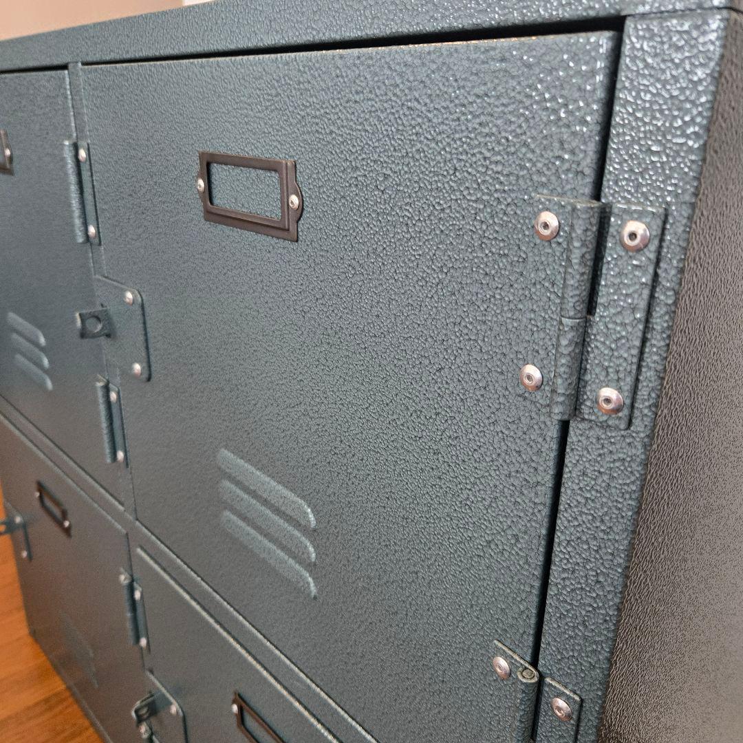 東谷 ラルド チェスト4D グリーン スチール ロッカー