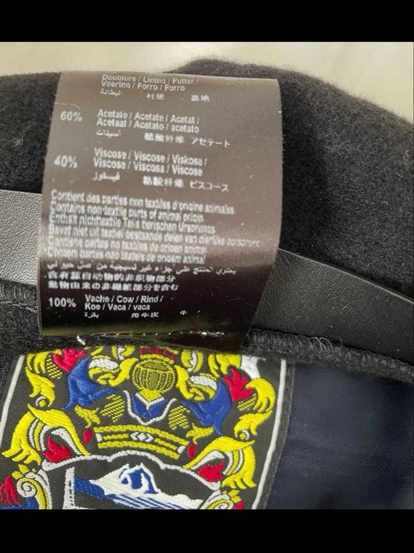 がちを 定価3万円 LAULHERE ロレール ベレー帽 黒