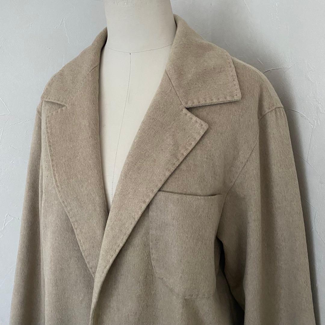 美品　MAX MARA ジャケット　カシミア100% 白タグ　ボタンレス