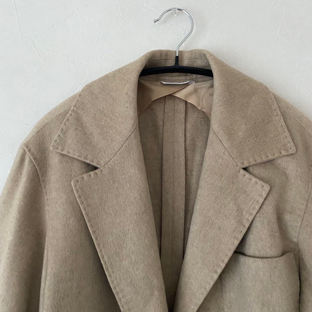美品　MAX MARA ジャケット　カシミア100% 白タグ　ボタンレス