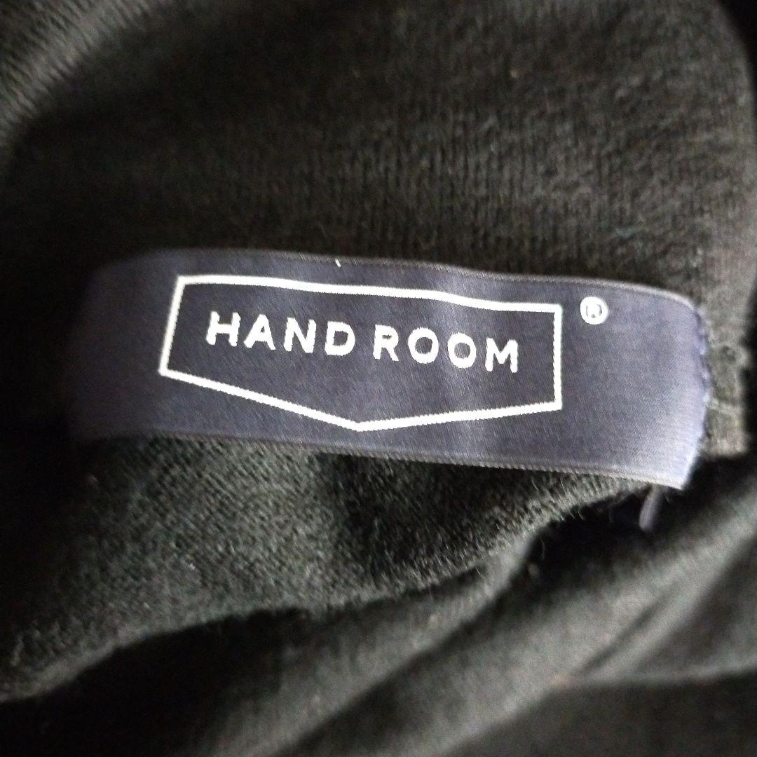 HAND ROOM ウォッシャブルウール ジャージーワンピース ブラック 黒 S