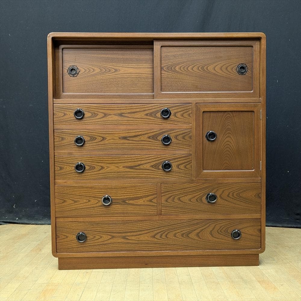 民芸家具　整理箪笥　時代箪笥　タンス　たんす　箪笥　引き出し　収納家具　引き戸