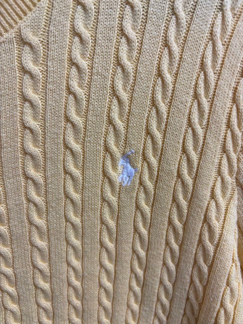 【美品】POLO RALPH LAUREN ケーブルニットカーディガン160CM