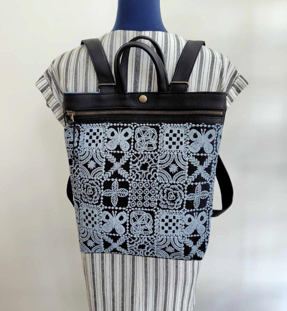 ミナペルホネン/forest tileフォレストタイルグレイ/A４トート2Way