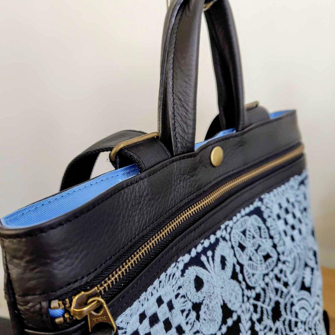 ミナペルホネン/forest tileフォレストタイルグレイ/A４トート2Way