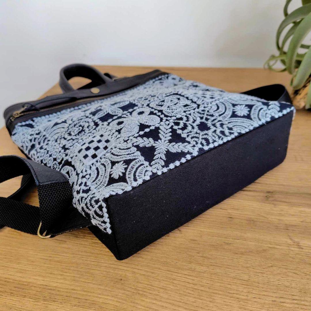 ミナペルホネン/forest tileフォレストタイルグレイ/A４トート2Way