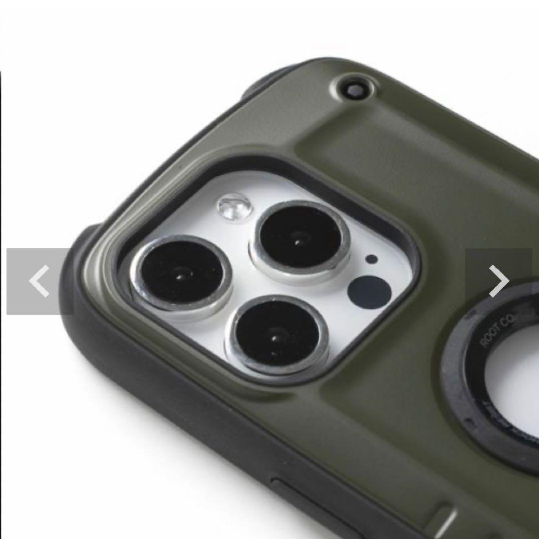 【新品】BRIEFING × ROOT CO スマホケース　カーキ色