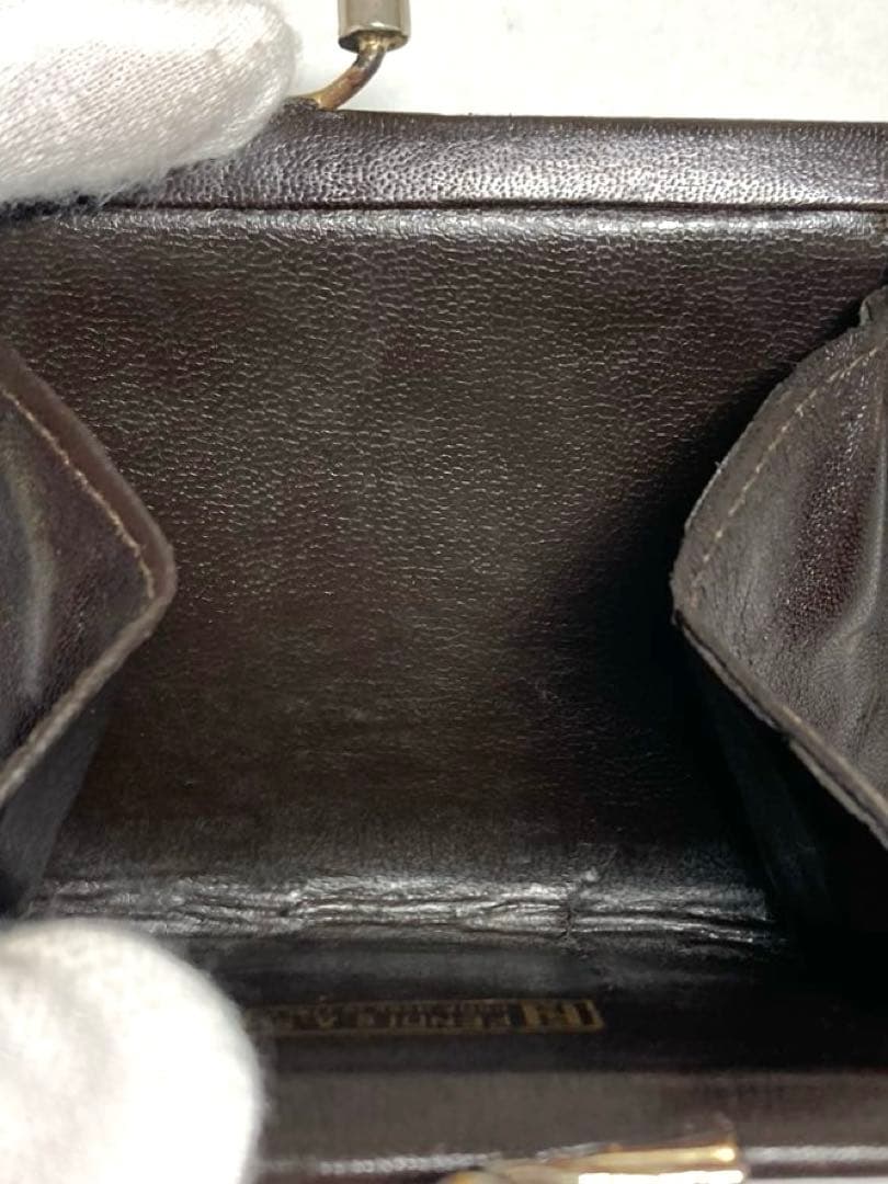 良品 FENDI フェンディ ズッカ キャンバス がま口 ケース 小銭入れ