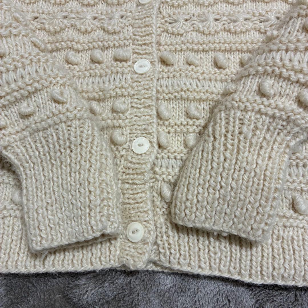 bulledesavon 手編みカーディガンハンドメイド　ネパールハンドニット