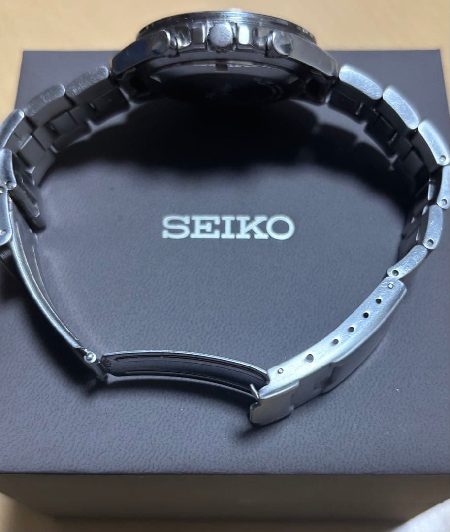 乃*耶様 セイコークロノグラフ グリーン　純正革ベルト　予備　セイコーSSベルト