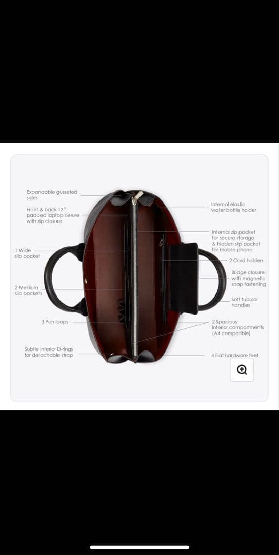 LAWFUL LONDON Rosa ブラック バッグ