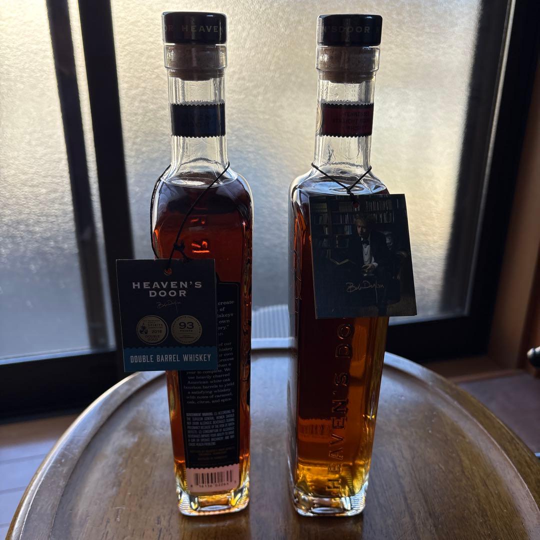 ボブ・ディラン　ヘヴンズドア　バーボン750ml瓶2本セット　オリジナルボトル