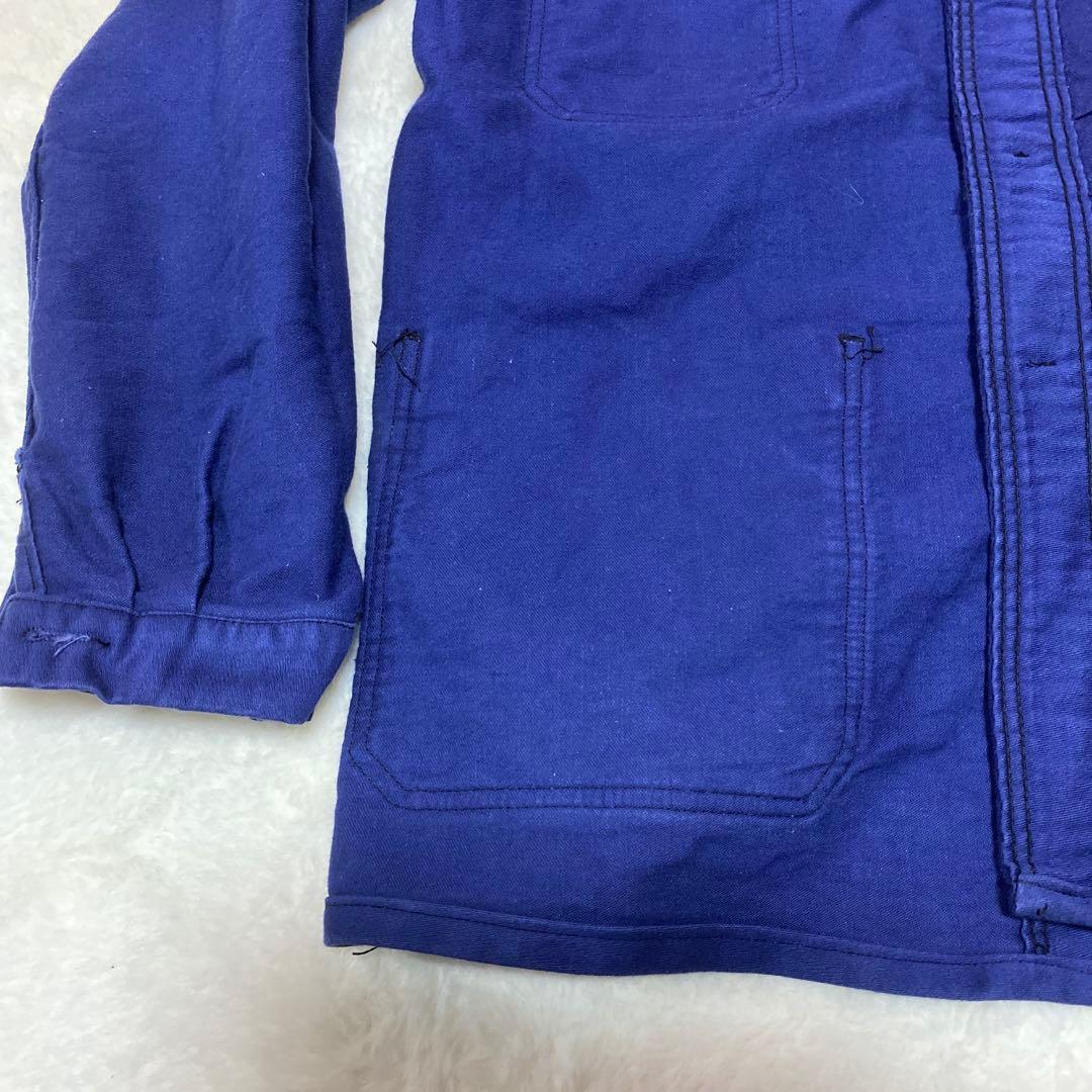 60s フレンチ モールスキンジャケット カバーオール 古着 ブランド不明