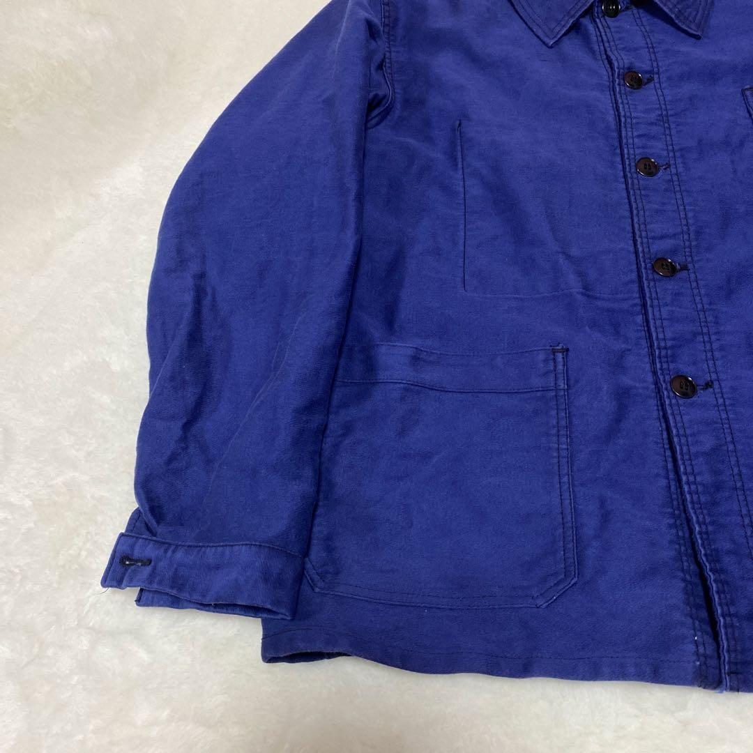 60s フレンチ モールスキンジャケット カバーオール 古着 ブランド不明