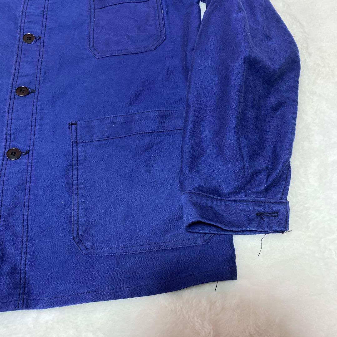 60s フレンチ モールスキンジャケット カバーオール 古着 ブランド不明