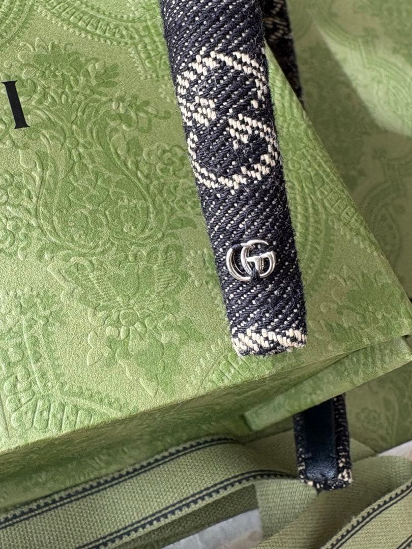 GUCCI インディゴブラックデニムカチューシャ 銀座並木店購入品