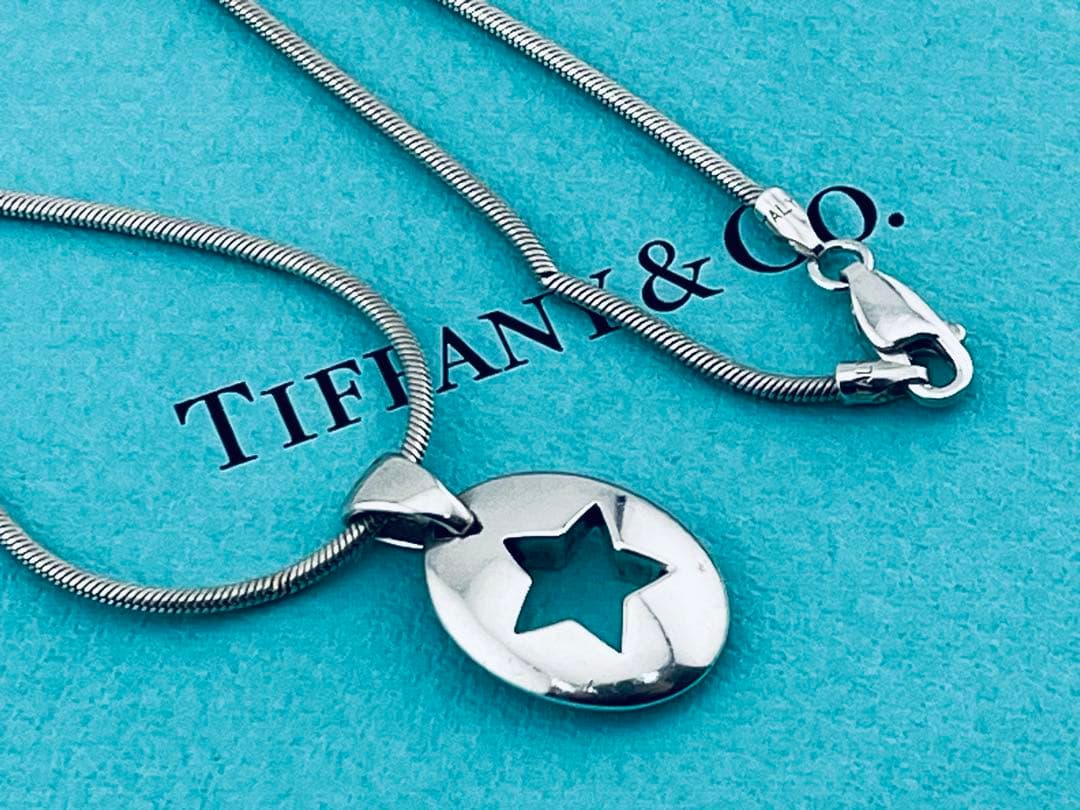 h969オールド　ティファニー　1999 スター　カットアウト　ネックレス925