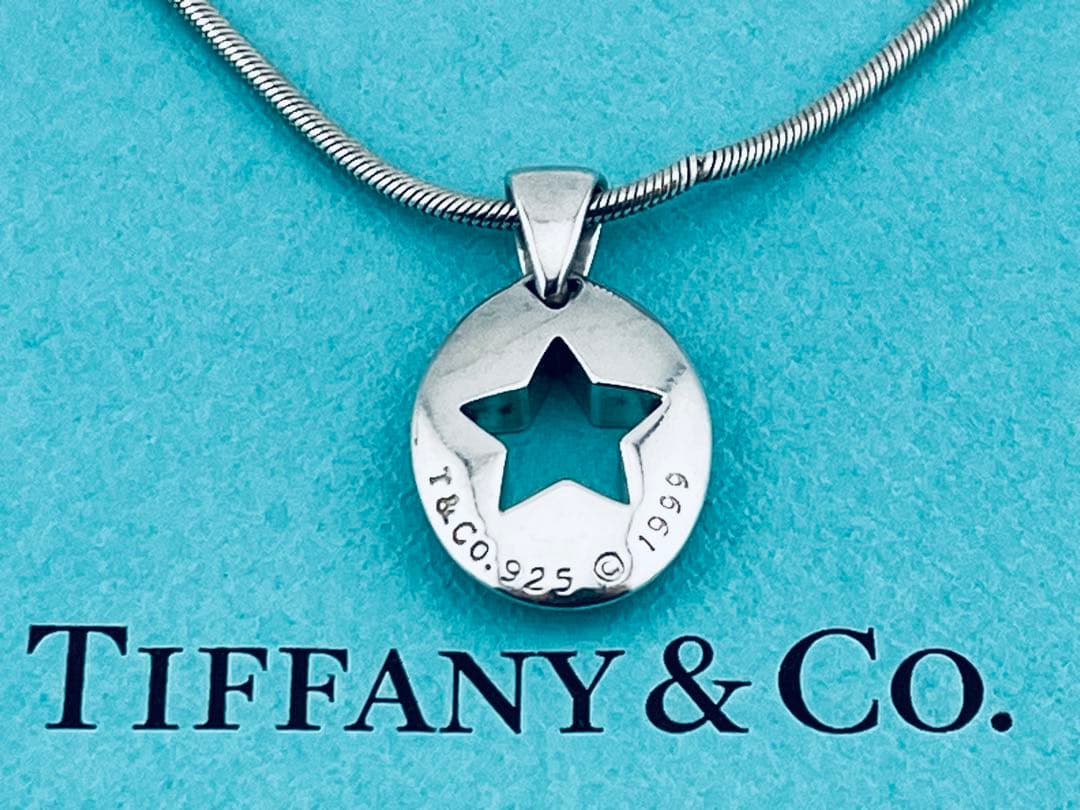 h969オールド　ティファニー　1999 スター　カットアウト　ネックレス925