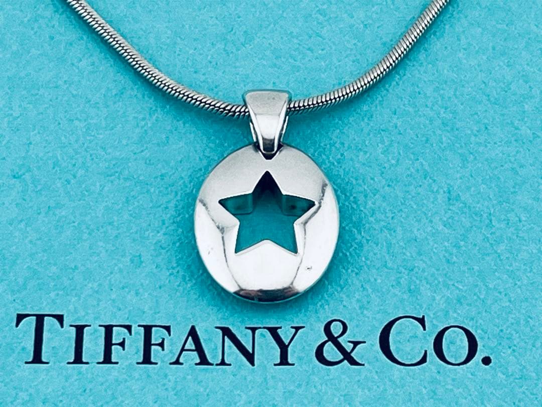 h969オールド　ティファニー　1999 スター　カットアウト　ネックレス925