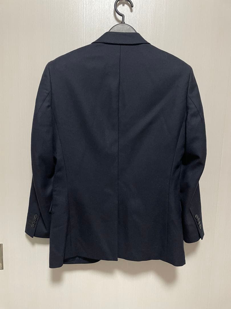 極美品 ユニクロ +J ウール セットアップ ネイビー サイズS