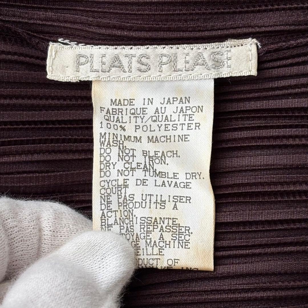 【RR様】プリーツプリーズ ロングワンピース マキシ丈 ハイネック ボルドー L