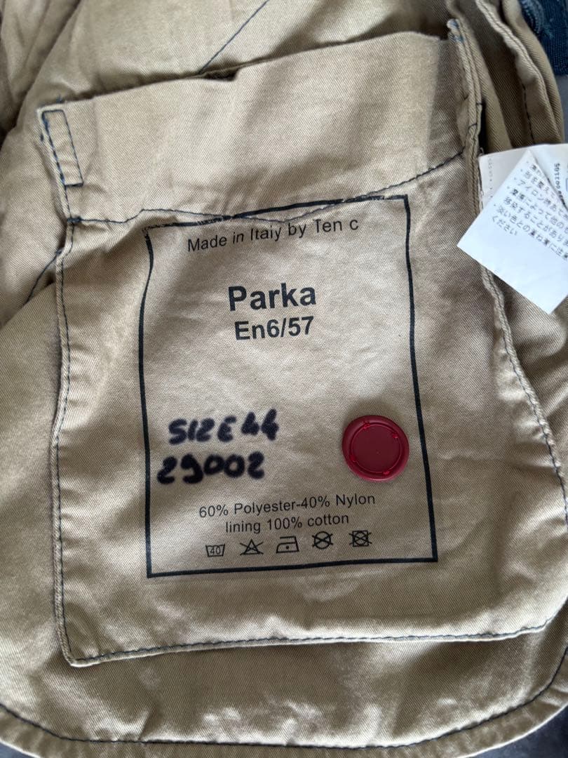 ten C parka モッズコート グレー　テンシー