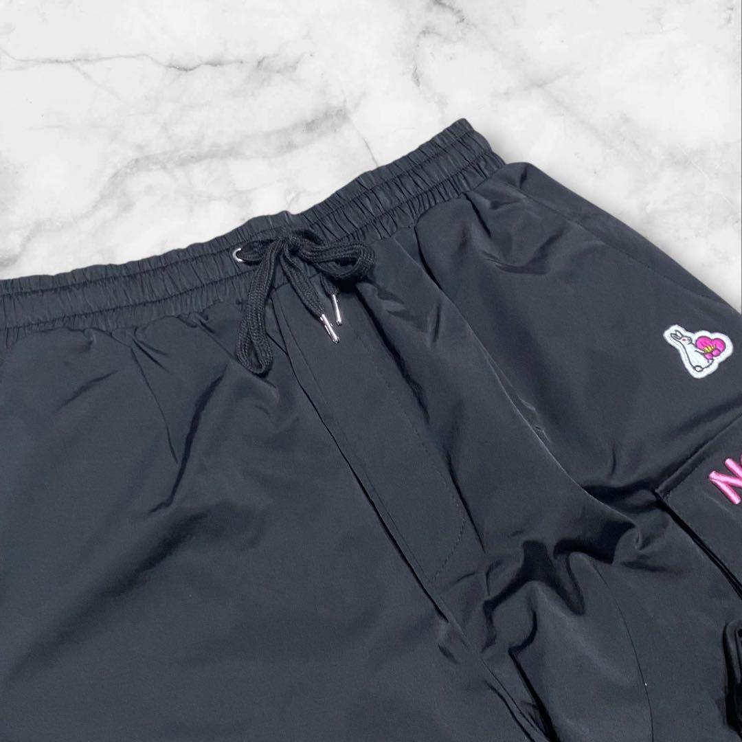 FR2 エフアールツー 梅 パンツ カーゴパンツ ブラック 刺繍