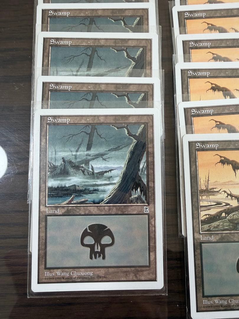 mtg ptk ポータル三国志　基本土地　英語版　沼　島 　森　山　平地　63枚