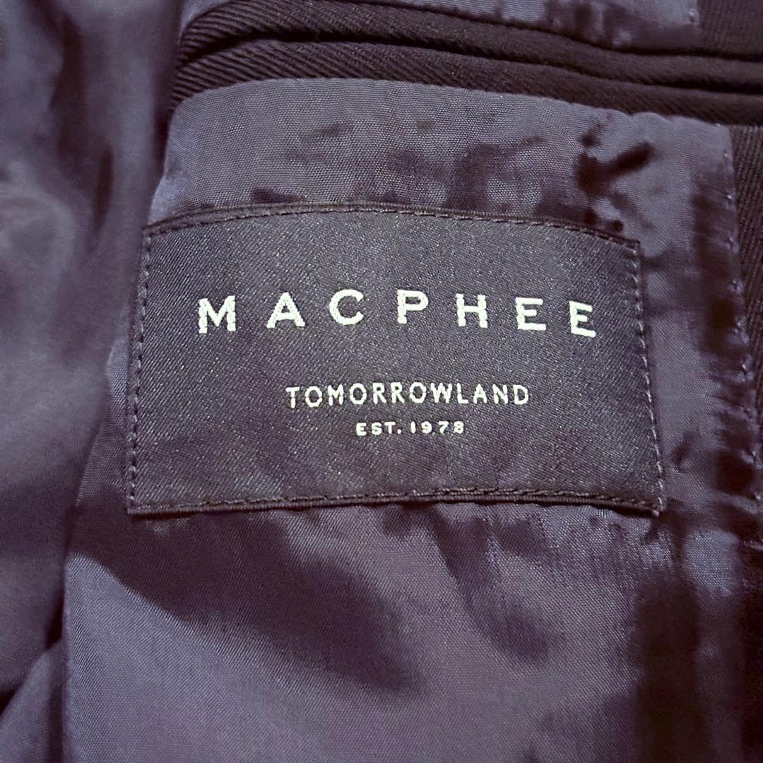 マカフィー ウール ダブルブレスト ジャケット　金ボタン 紺ブレ S