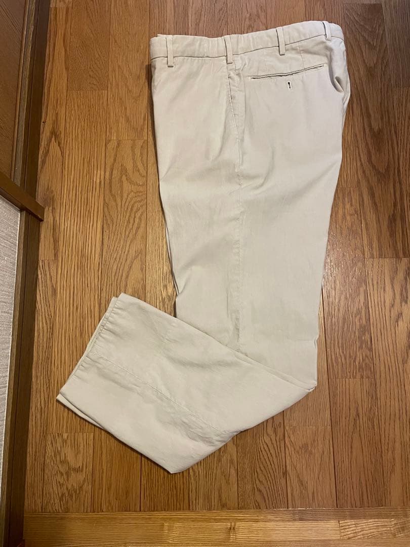 INCOTEXインコテックス　チノスラックス48クリーム色