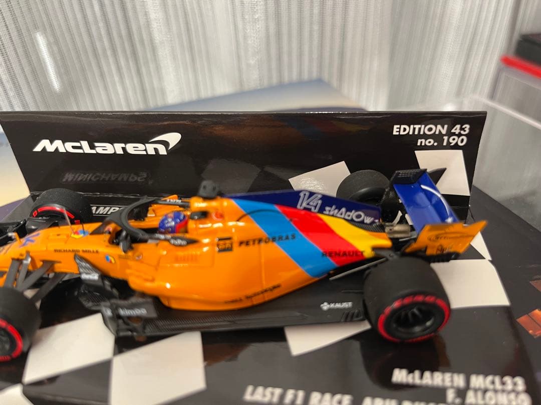 ミニチャンプス 1/43 MCL33 アロンソABU DHABI GP 2018