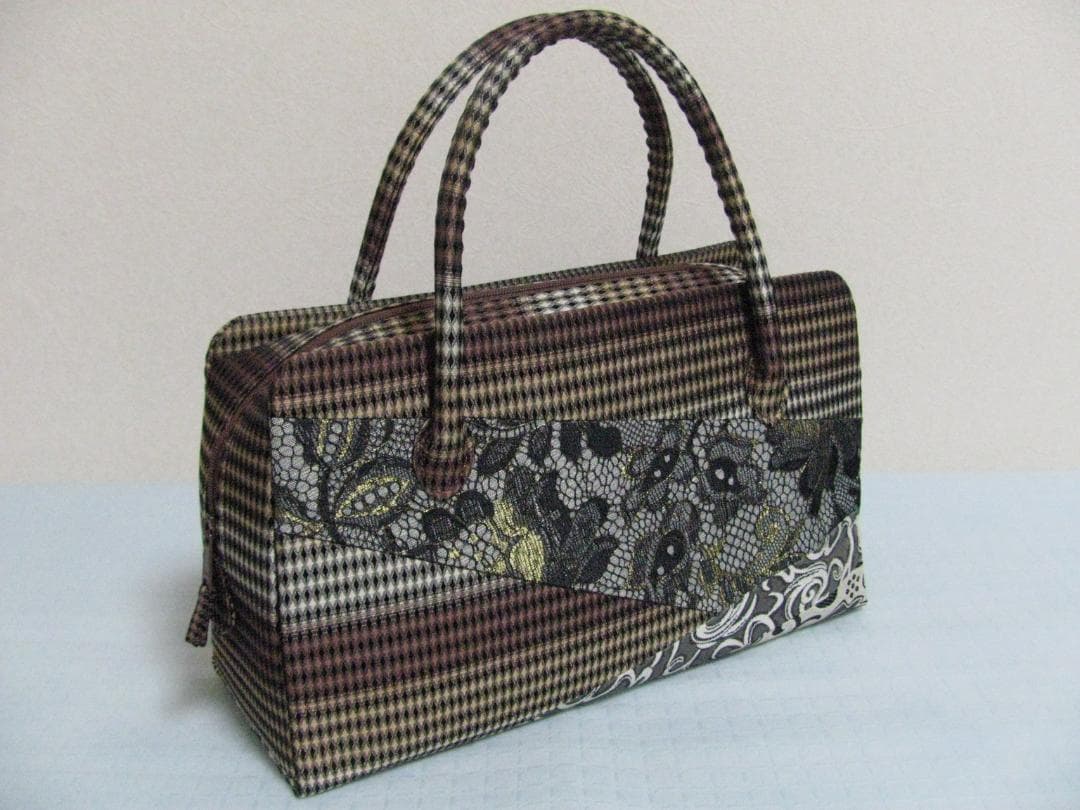 新同★銀座 ぜん屋 ボストン型バッグ 利休バッグ 和装バッグ