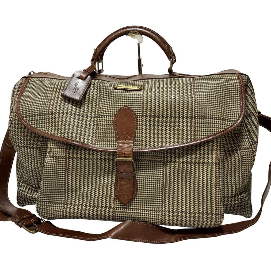 美品☆ポロラルフローレン ボストンバッグ 2way ショルダー レザー