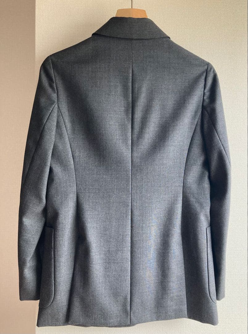 IENA グレー ダブルブレスト テーラードジャケット