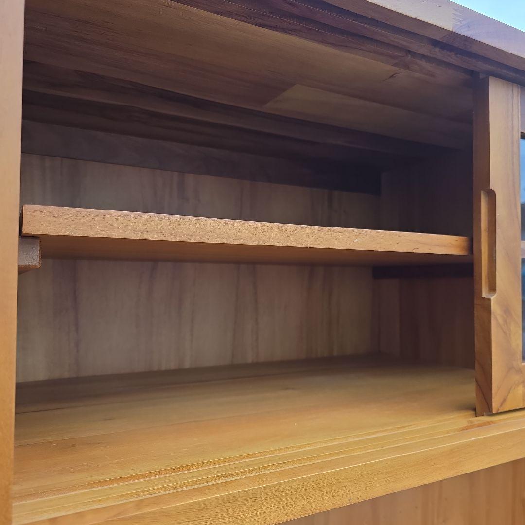 unico 食器棚　チーク　天然木　ミサワ　ユニコ