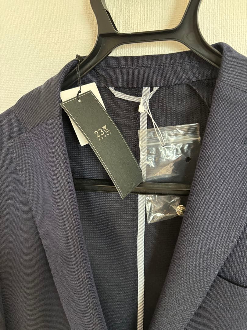 オンワード23区　ネイビー ビジネスジャケット