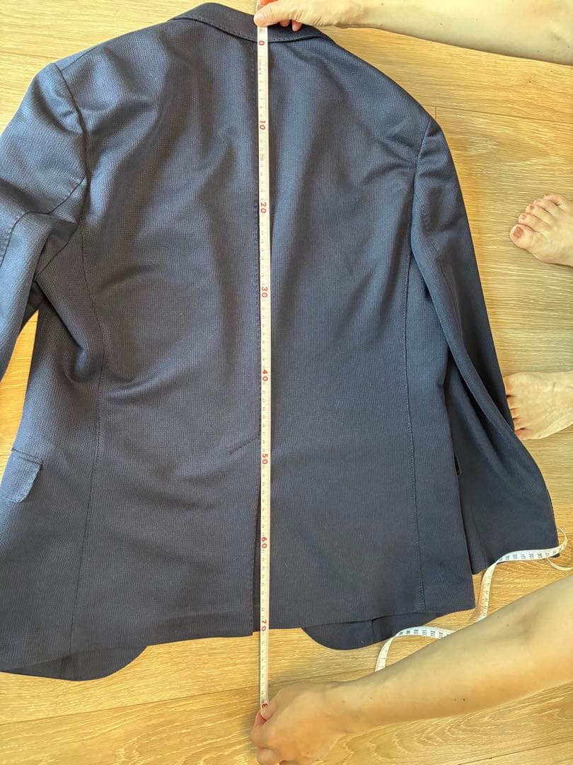 オンワード23区　ネイビー ビジネスジャケット