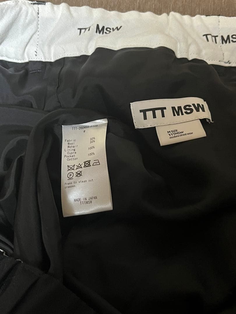 スーツ TTT MSW 24ss Tailored Pants black