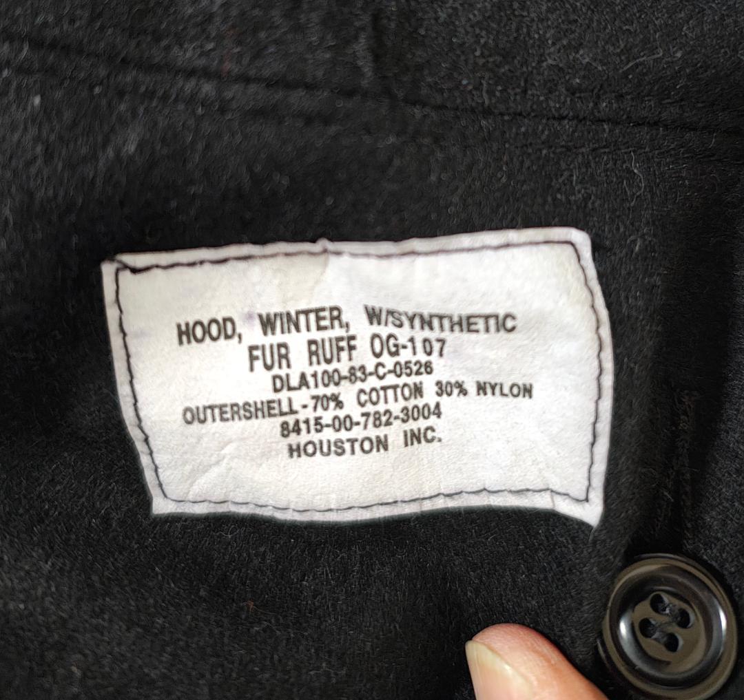 HOUSTON ヒューストン M-65パーカー ブラック