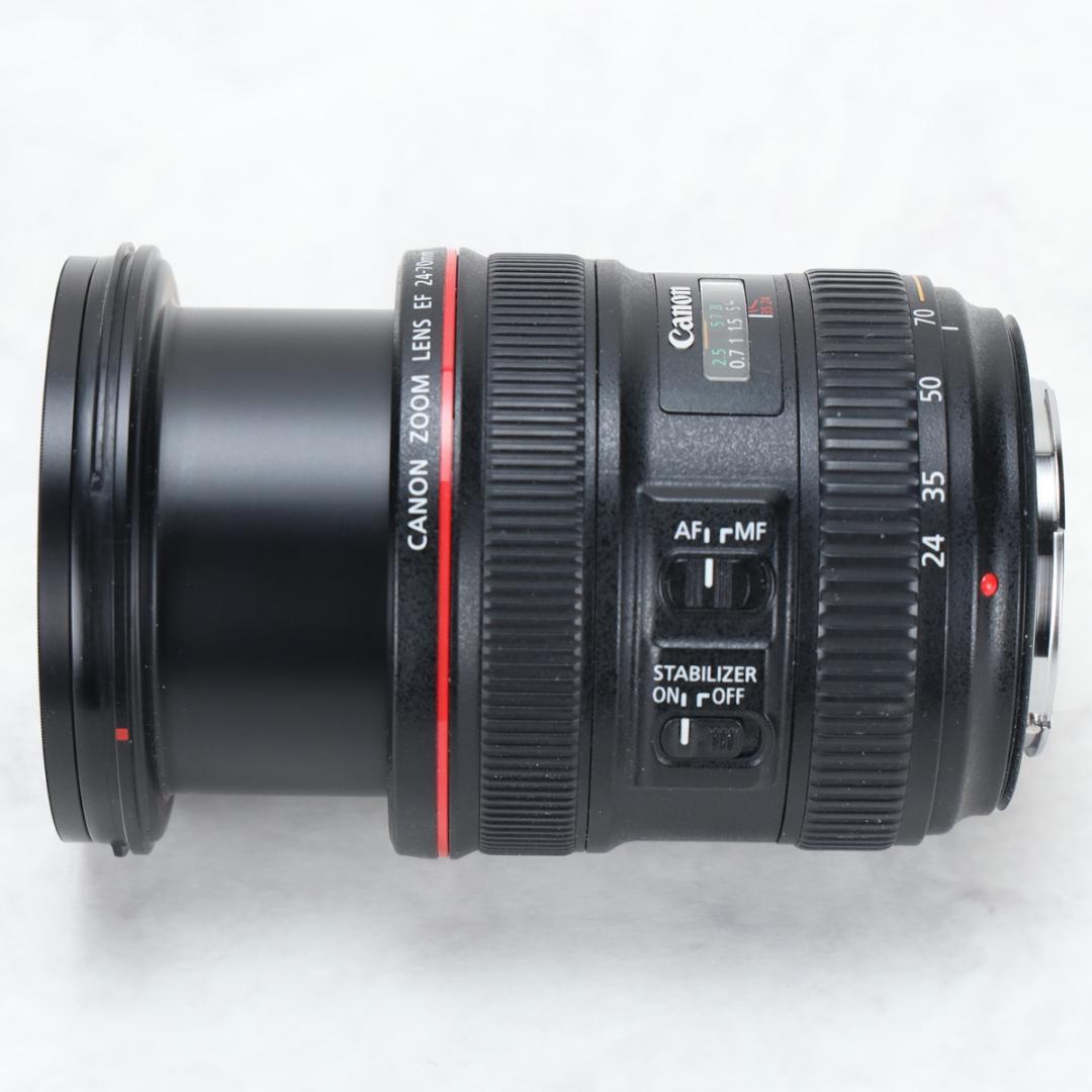 EF24-70mm F4L IS USM フード ケース 保護フィルター付き