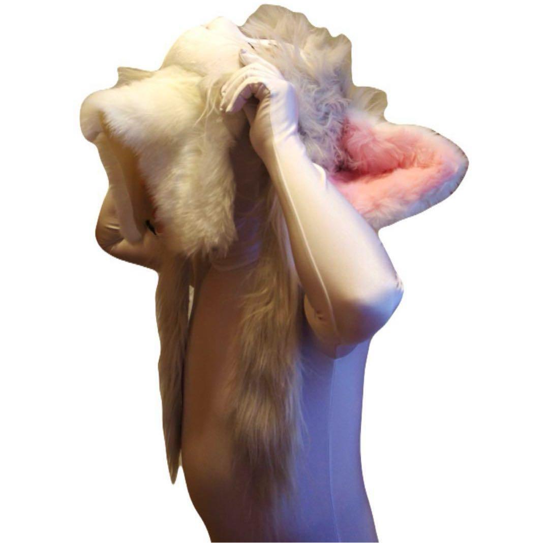 即購入OK。Lサイズ男性用凸仕様純白ゼンタイフルフェイスマスク全身タイツ