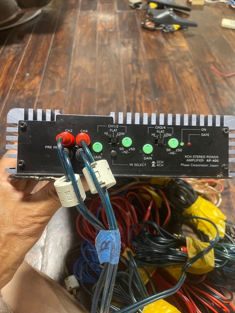 PHASS AP-405 4CH 名機 カーオーディオアンプ 本体