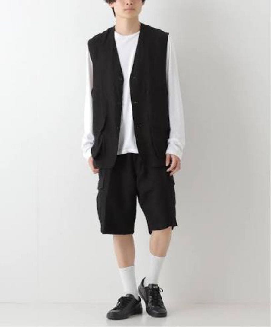 Comoli ヴィスコースリネンハンティングベスト　free size