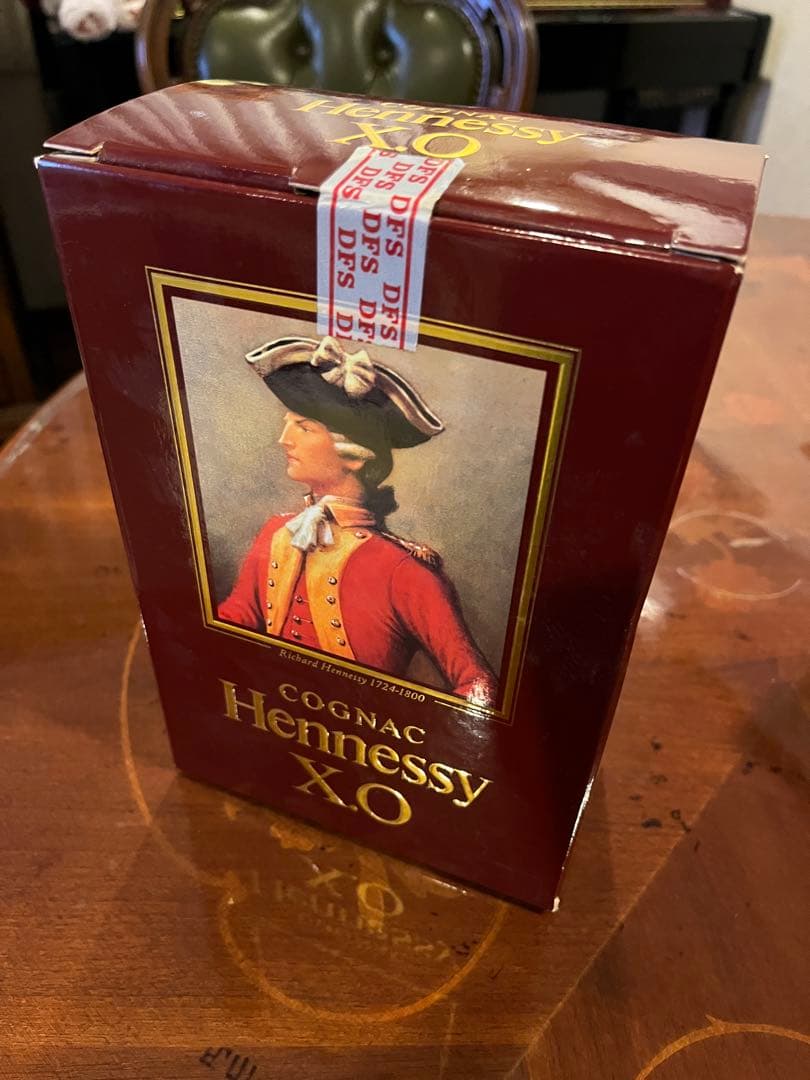 【未開栓】 Hennessy XO コニャック 金キャップ　グリーンボトル 古酒
